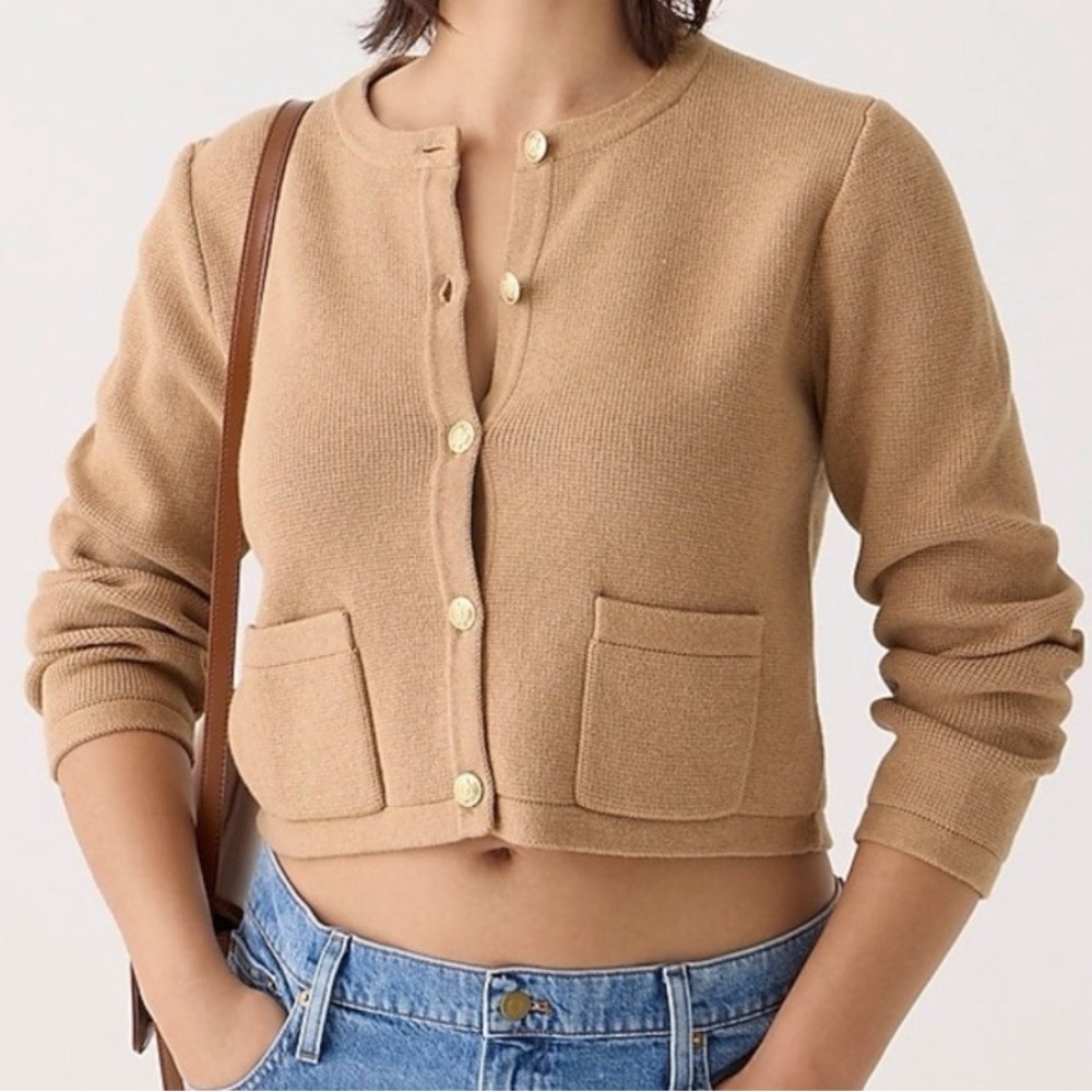 J. Crew Camel Knit Sweater